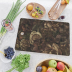 Moody Flower Garden Baroque Opulence Brown Cutting Board Gallery Image 2