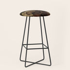 Moody Flower Garden Baroque Opulence Brown Stool Gallery Image 1