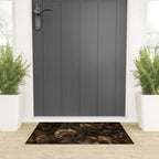 Moody Flower Garden Baroque Opulence Brown Welcome Mat Gallery Image 3