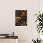 Moody Flower Garden Baroque Opulence Brown Poster Gallery Image 2
