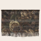 Moody Flower Garden Baroque Opulence Brown Wall Hanging Gallery Image 1