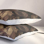 Moody Flower Garden Baroque Opulence Brown Pillow Sham Gallery Image 3