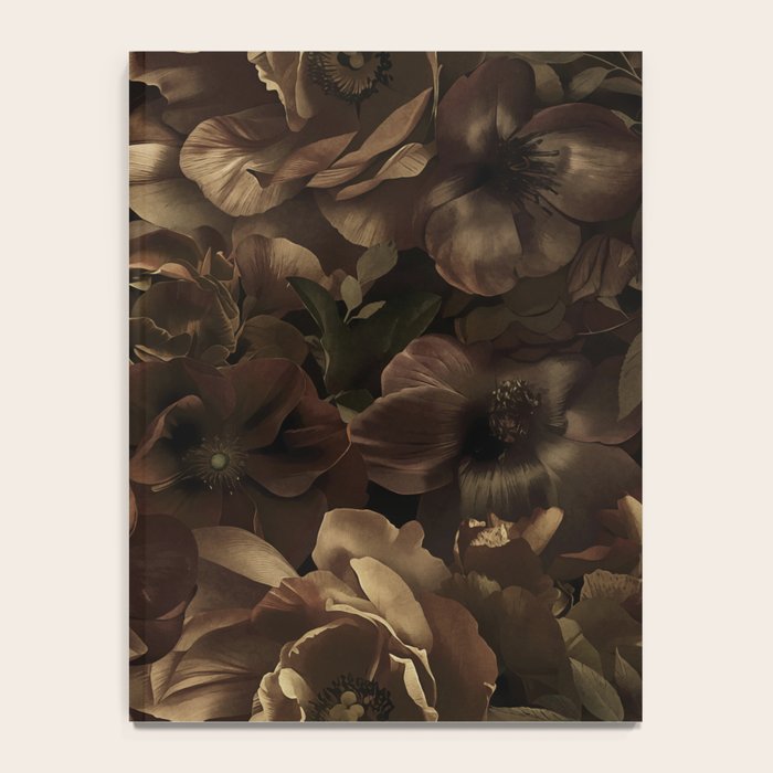 Moody Flower Garden Baroque Opulence Brown Notebook Gallery Image 4