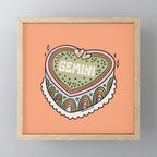 Gemini Heart Cake Mini Art Print Gallery Image 1