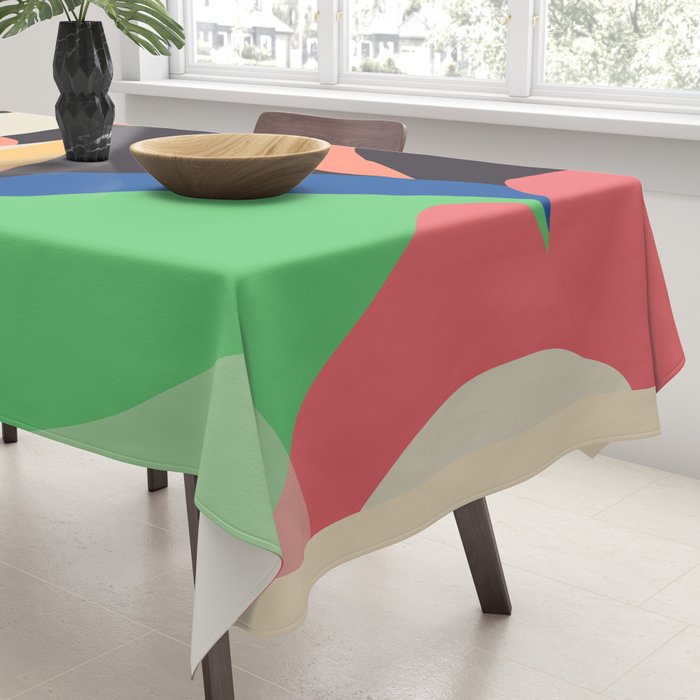 Modern Abstract Art Face 3 Tablecloth Gallery Image 3