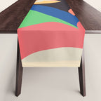 Modern Abstract Art Face 3 Table Runner Gallery Image 1