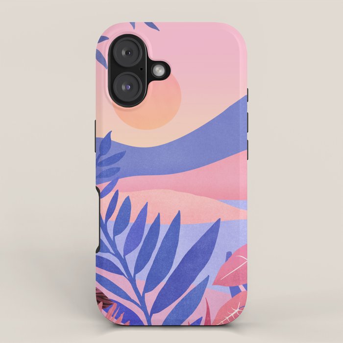 Hawaiian Sunset Tropical Landscape iPhone Case Gallery Image 1
