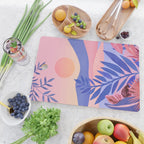 Hawaiian Sunset Tropical Landscape Cutting Board Gallery Image 2