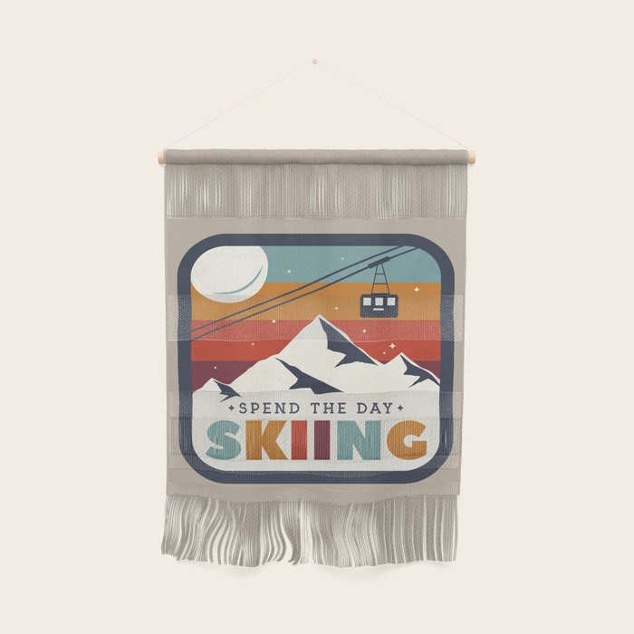 Spend The Day Skiing-Ski Badge Wall Hanging Gallery Image 1