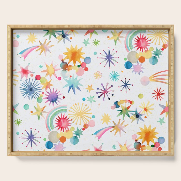 Holiday 2025 Shooting Stars Sky Serving Tray Gallery Image 1