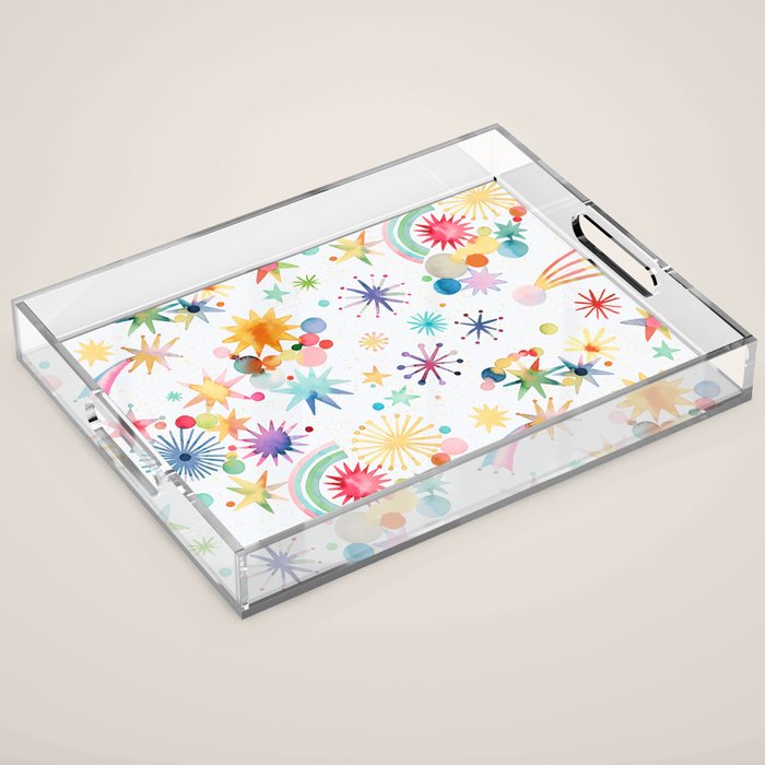 Holiday 2025 Shooting Stars Sky Acrylic Tray Gallery Image 1