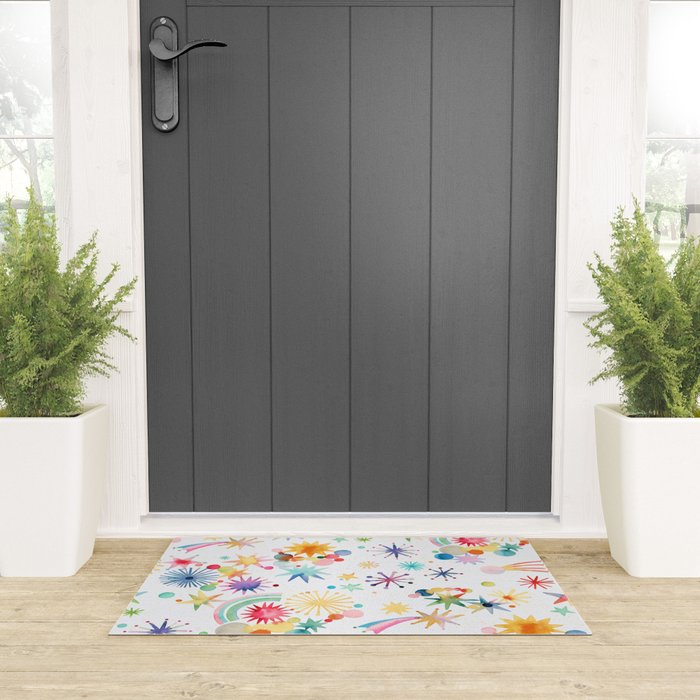 Holiday 2025 Shooting Stars Sky Welcome Mat Gallery Image 3