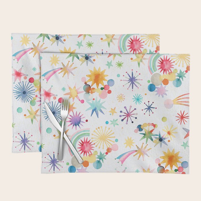 Holiday 2025 Shooting Stars Sky Placemat Gallery Image 1