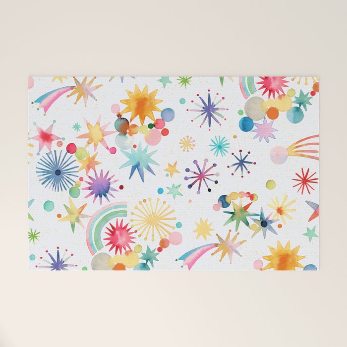 Holiday 2025 Shooting Stars Sky Welcome Mat Gallery Image 1