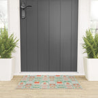 Folk Art Holiday Bells - Light Green Welcome Mat Gallery Image 3