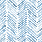 Baby blue watercolor herringbone  Coffee Mug Gallery Image 2