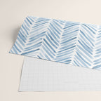 Baby blue watercolor herringbone  Wrapping Paper Gallery Image 2