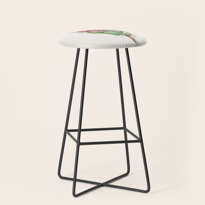 Protea flower painted in watercolor Stool Gallery Image 1
