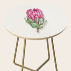 Protea flower painted in watercolor Side Table Gallery Image 2