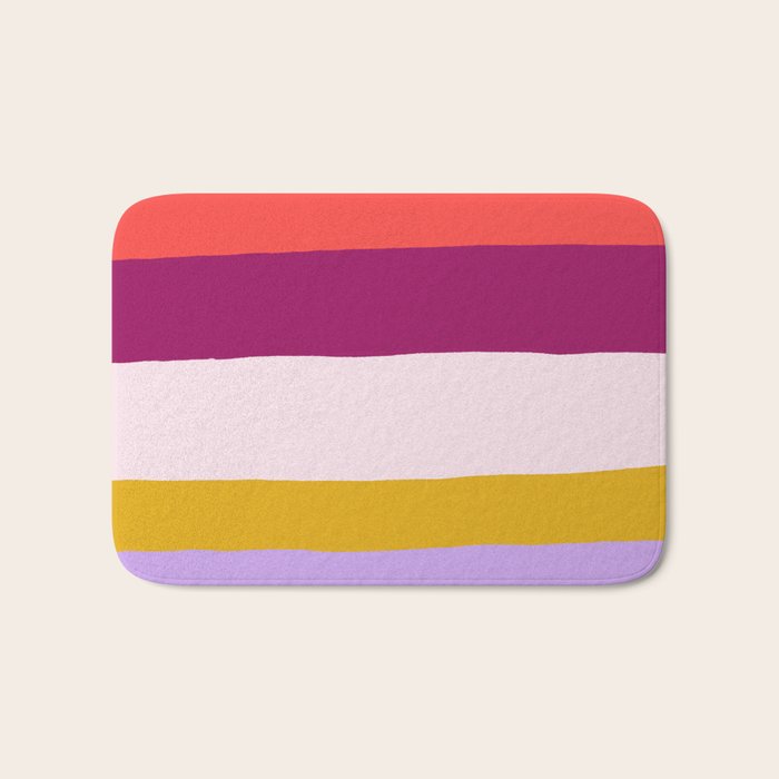 Sunset Stripes Bath Mat Gallery Image 1