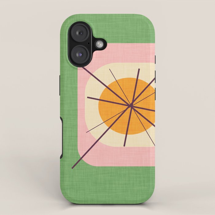 Flower Eggs Green-Pink iPhone Case Gallery Image 1