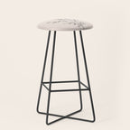 Minimal Line Art Flowers 5 Stool Gallery Image 1