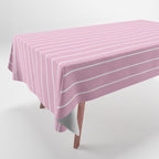 Minimal Arch XXVII Blush Pink Modern Geometric Lines Tablecloth Gallery Image 1