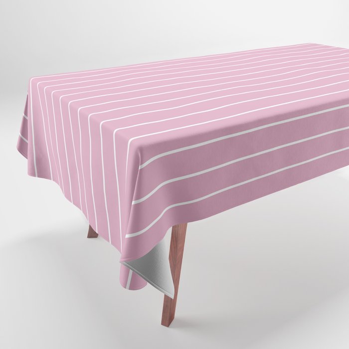 Minimal Arch XXVII Blush Pink Modern Geometric Lines Tablecloth Gallery Image 1