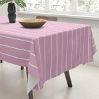 Minimal Arch XXVII Blush Pink Modern Geometric Lines Tablecloth Gallery Image 3