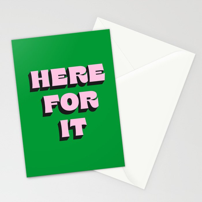 Here For It Stationery Card Gallery Image 2