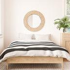Elegant Black & White Stripes Duvet Cover Gallery Image 3