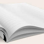 Elegant Black & White Stripes Notebook Gallery Image 2