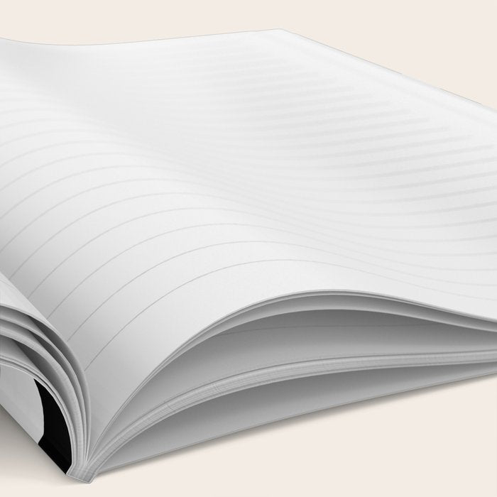 Elegant Black & White Stripes Notebook Gallery Image 2