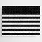 Elegant Black & White Stripes Jigsaw Puzzle Gallery Image 1