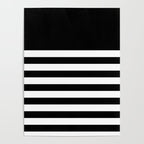 Elegant Black & White Stripes Poster Gallery Image 4