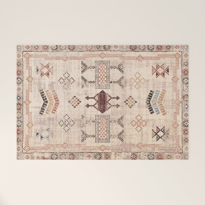 Moroccan Traditional Carpet Arwtork 11 Welcome Mat Gallery Image 1