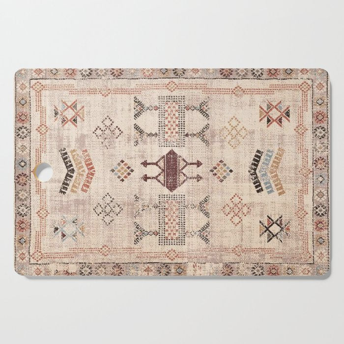 Moroccan Traditional Carpet Arwtork 11 Cutting Board Gallery Image 1