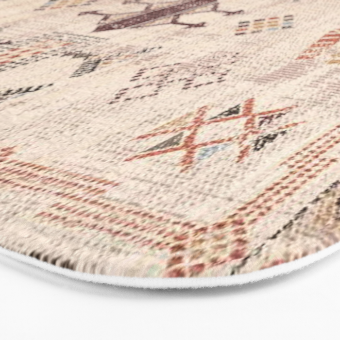 Moroccan Traditional Carpet Arwtork 11 Bath Mat Gallery Image 3