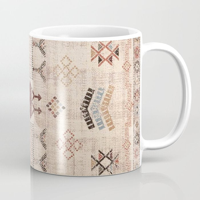 Moroccan Traditional Carpet Arwtork 11 Coffee Mug Gallery Image 1