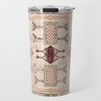 Moroccan Traditional Carpet Arwtork 11 Travel Mug Gallery Image 1