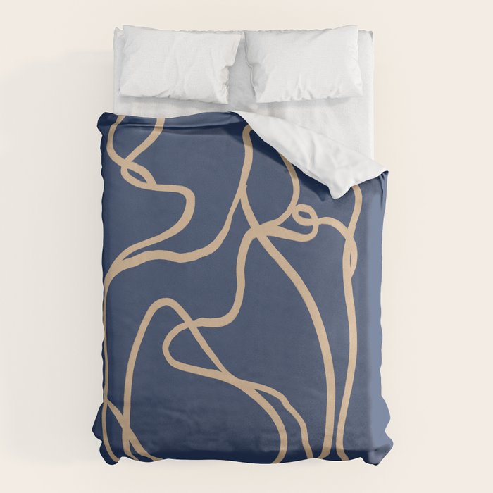 Abstract Line Art Cat 6 Duvet Cover Gallery Image 6