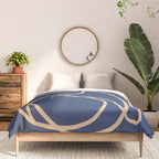 Abstract Line Art Cat 6 Comforter Gallery Image 3