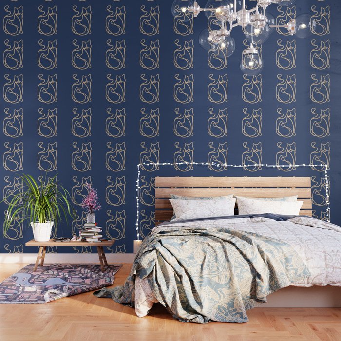 Abstract Line Art Cat 6 Wallpaper Gallery Image 3
