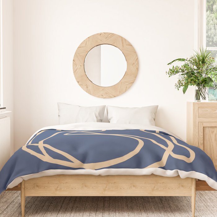 Abstract Line Art Cat 6 Duvet Cover Gallery Image 3