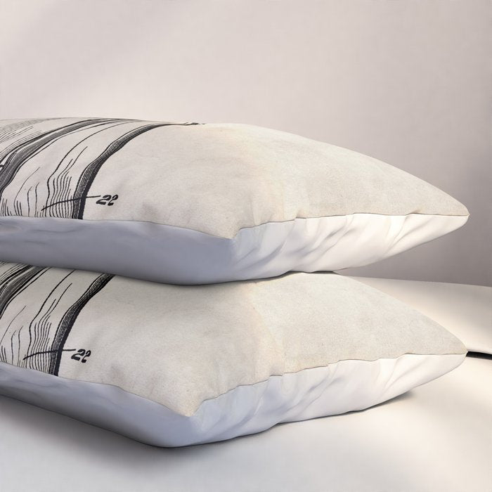 Sailboat Patent - Yacht Art - Antique Pillow Sham Gallery Image 3