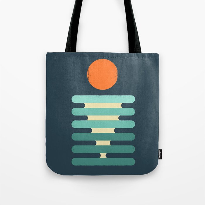 Minimalist ocean Tote Bag Gallery Image 1