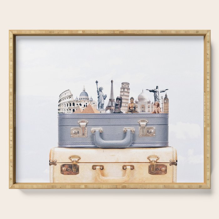 Travel Luggage Serving Tray Gallery Image 1