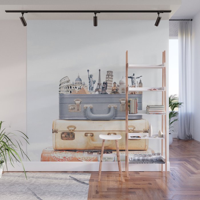 Travel Luggage Wall Mural Gallery Image 1