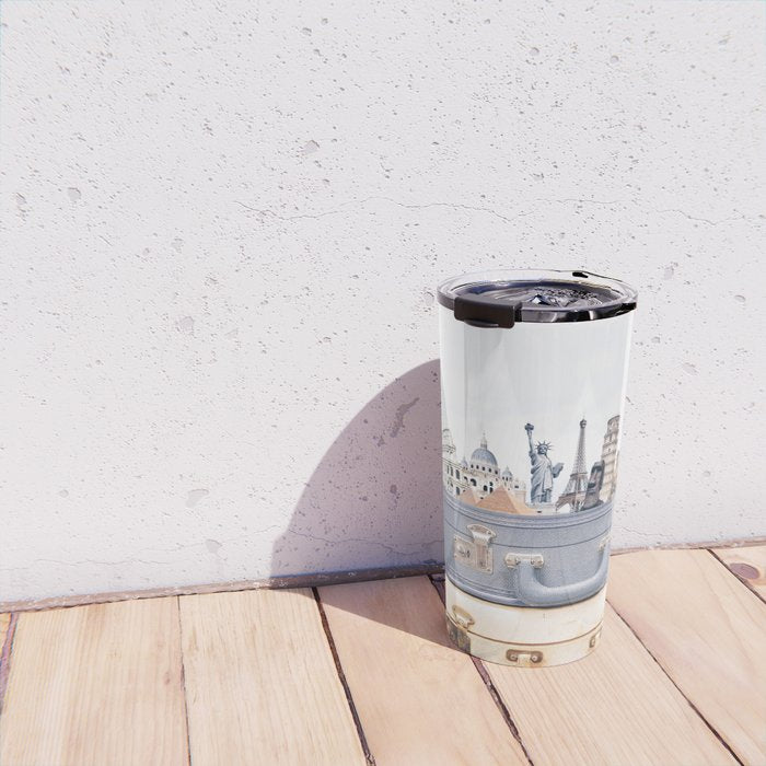 Travel Luggage Travel Mug Gallery Image 4