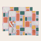 Colorful abstract geometric shape pattern Placemat Gallery Image 1